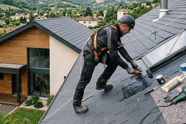 Intervention rapide pour fuite de toiture