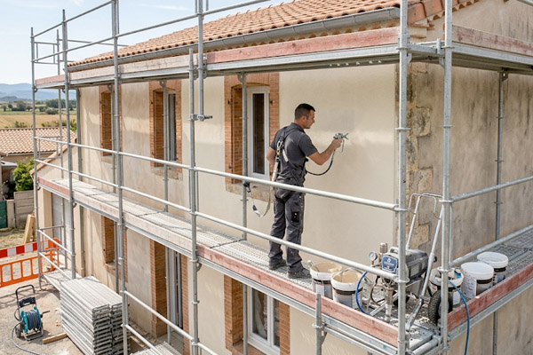Peinture extérieure sur façade et boiseries